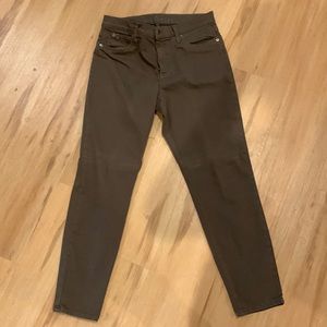 Olive green yoga jeans size 29